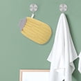 thumbnail image 5 of Unique Bargains Double-sided Gloves Bath Towel for bathroom 5.51"x9.06" 1 Pc Yellow, 5 of 6