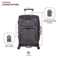 thumbnail image 3 of Luggage SwissGear Sion Softside, juego expandible de 2 piezas, gris, 3 of 7