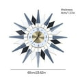 thumbnail image 2 of 60*60cm Multicolor Wall Clock Iron&Aluminum Modern Decorative Wall Clock for Living Rooms Bedrooms Sitting Rooms, 2 of 19