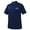 Dark Navy, variant on Monterey Club Men's Vertical Jacquard Texture Solid Golf Polo Shirt #1055
