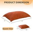 thumbnail image 3 of GOODONE Bean Bag Chair with Pillow,3-in-1 Convertible Bean Bag Bed with Removable Cover for Adult,Corduroy Floor Lounger,Suitable for Living Room and Bedroom,Orange, 3 of 8