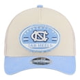thumbnail image 2 of Men's New Era  Stone/Carolina Blue North Carolina Tar Heels Frayed Patch 9FORTY M-Crown A-Frame Trucker Adjustable Hat, 2 of 7