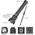 thumbnail image 2 of Ultra Powerful LED Flashlight, Rechargeable Flashlight 90000 Lumens Ultra Powerful XHP70 Flashlight Adjustable Waterproof Torch, 2 of 4