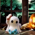 thumbnail image 4 of Halloween Mini Ghost Figurine, Funny Resin Ghost Statue, Cute Decor for Halloween Decorations Bookshelf, Terrace, Bedroom,Porch and Tabletop, 4 of 9