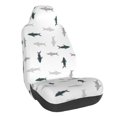 thumbnail image 1 of Wukai Cute Shark Full Set Car Seat Covers with Soft Padding Universal Auto Front Seats Protector and Cushion Mat, 1 of 5