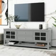 thumbnail image 2 of TV Stand with Multi-Purpose Storage and Upgrade Anti-Rust Process for 60-inch TVs, 2 of 6