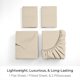 thumbnail image 3 of Juego de Ropa de Cama Mellanni Queen 4 Piezas Beige Refrescante, 3 of 6