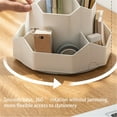 thumbnail image 6 of Transparent Multi-Purpose Pencil Case Rotating Storage Rack Organizers and Storage, Office Supplies for Desk 9 Slots 360 Rotating Desk Organizers Desktop Storage, 1X Pen Holder, by Meiiso, 6 of 8
