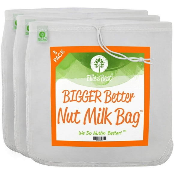 Bolsa Coladora Multiusos para Leche de Nueces 30.48 cm de Grado Comercial Blanca