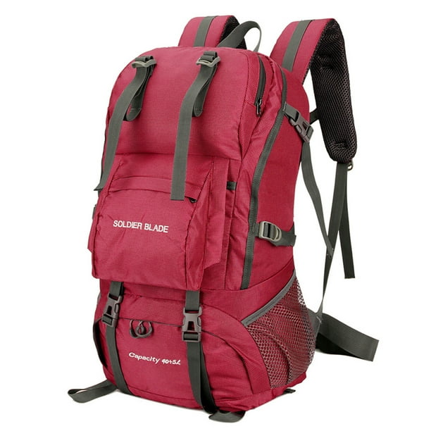 Pack Montañismo 45L Camping Senderismo Mochila Mochila de viaje impermeable de gran capacidad Paquete de montañismo