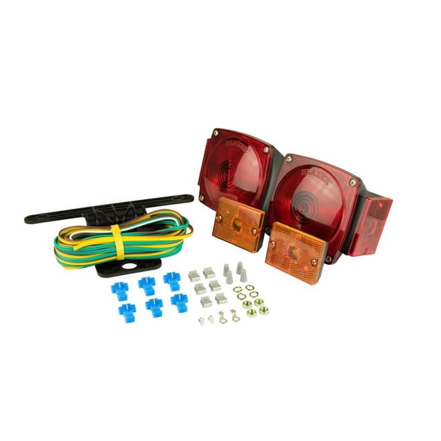 Kit de luces Hopkins de color ámbar y rojo para remolque (paquete de 2)