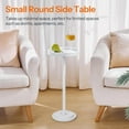 thumbnail image 4 of Small Side Tables, Set of 2, Drink Tables, Round Coffee Martini Tables with Pedestal for Small Spaces in Living Room, Bedroom, Sofa Couch, 4 of 9