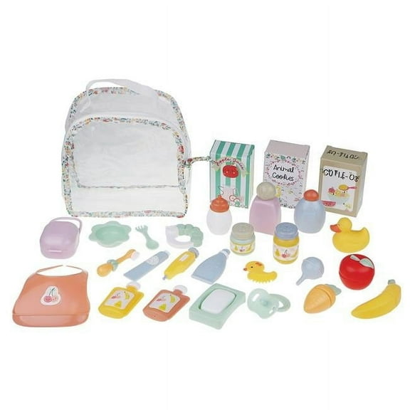 JC Toys For Keeps 20 Piece Baby Doll Essentials Accessory Bag
