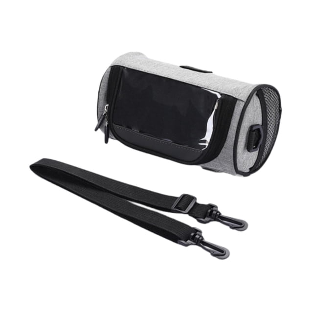 Bolbar de bicicleta Bag Touch Pantalla Tíquica Accesorios Roll Bolsas para bicicletas Bolsa de almacenamiento para caminar bicicleta de montaña al Gris