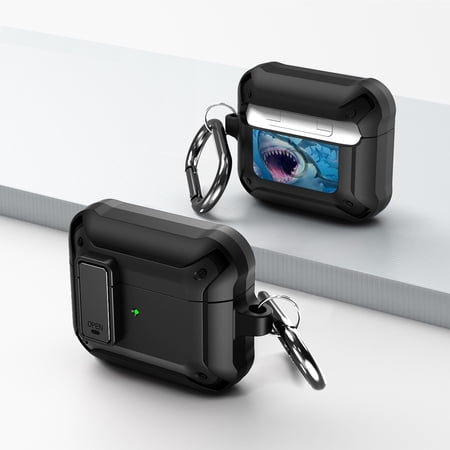 Duo Shield Secure Lock Designed For AirPods 3rd Gen With Hook  Black/Black price history on PriceWatchPro