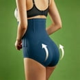 thumbnail image 4 of Women's Body Shaping Shorts Waist Trainer Corset Shapewear Tummy Control Body Shaper Waist Cincher for Women Postpartum Belly Band Wrap With Breathable Smoothing Comfort(Navy,L), 4 of 7