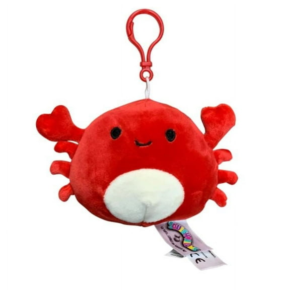 Squishmallows Official Kellytoy Plush 3.5" Carlos the Crab - Clip-on