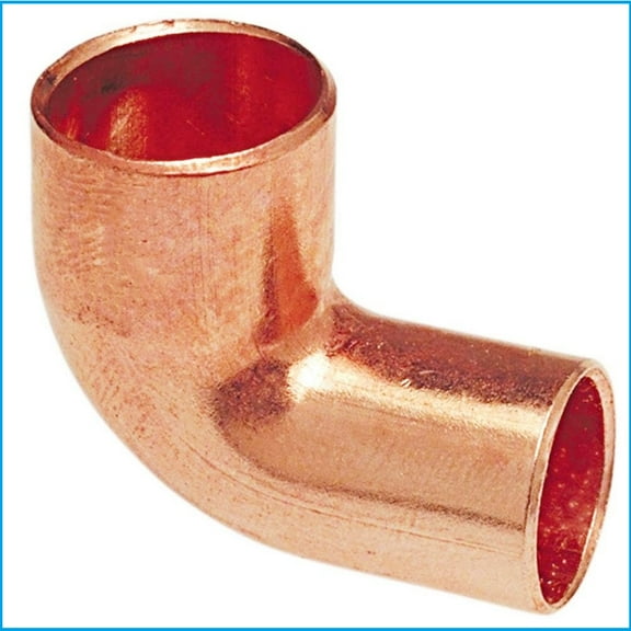 EZ-FLUID Plumbing 1-1/2" FTG X C Lead Free Short Radius Wrot Copper Street 90 Degree Elbow Pressure Copper Fittings With Fitting x Sweat Solder Copper Pipe Connection For Residential ,Commercial. (1)
