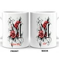 thumbnail image 6 of Initial Letter M Mug for Her, Personalized Floral Ceramic Cup 11oz 15oz for Daily Use, Custom Monogram Gift for Wife, Sister, Friend, Coworker, Mom from Daughter or Son, 6 of 6