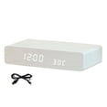thumbnail image 3 of jifeng Alarm Clock with Charging LED Screen Feature Multipurpose for Gift Table Bedroom White, 3 of 9