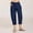 Navy-01, variant on LIBRCLO Capri Pants for Women Drawstring Elastic Waist Pants with Pockets Casual Summer Trousers