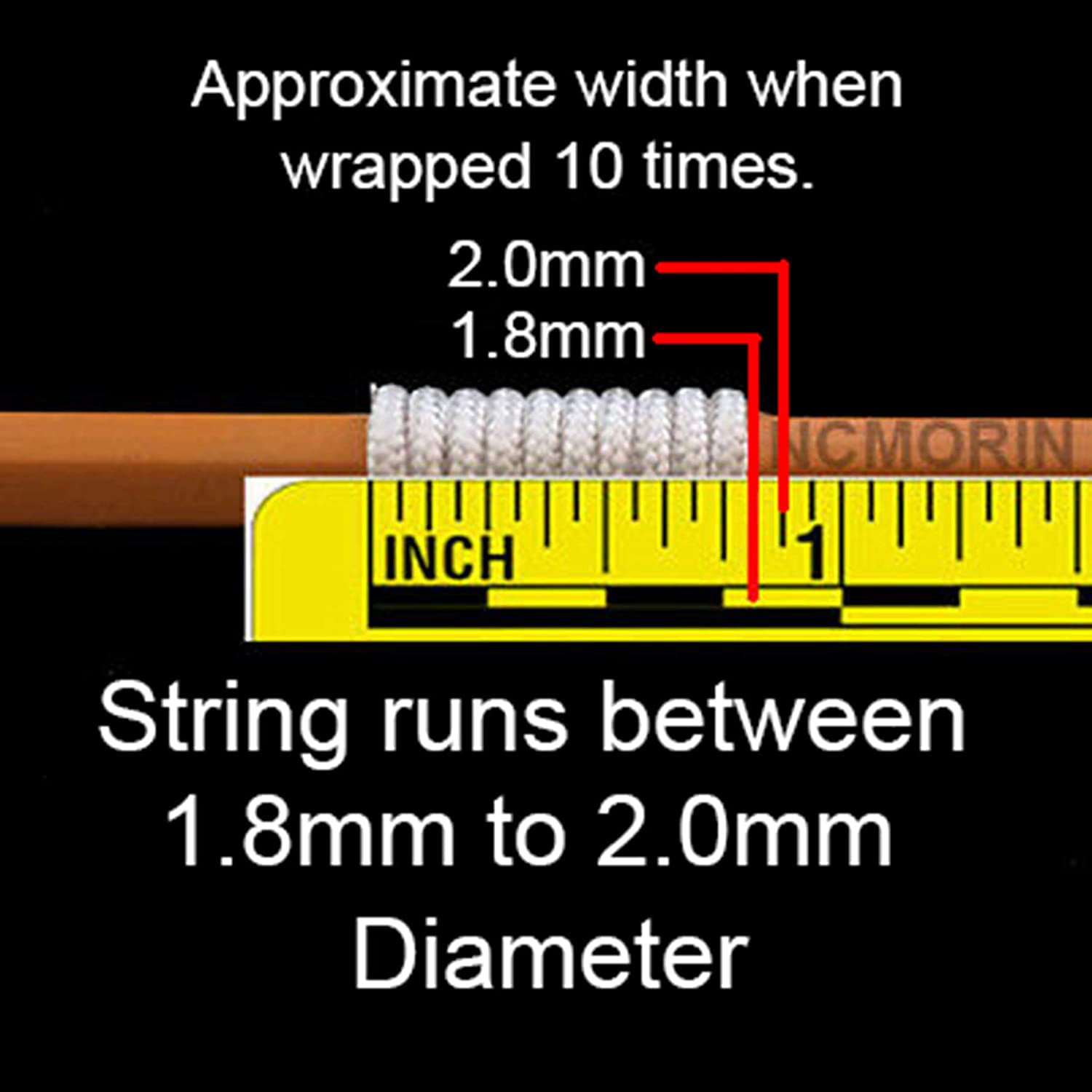 25 feet 2.4mm White Vertical Blind Track Cord String 