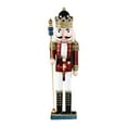 thumbnail image 3 of 14.96inch Nutcracker Ornament, Traditional Figurine Puppet Toy Nutcracker Figure for Desktop Cabinet Home Decoration Collection, 3 of 7