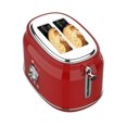 thumbnail image 2 of Culinary Chef Grille-Pain Rétro 2 Tranches – Fentes Larges, 5 Réglages de Brunissage, Fonctions Bagel, Décongélation & Annulation – 900W – Rouge, 2 of 10