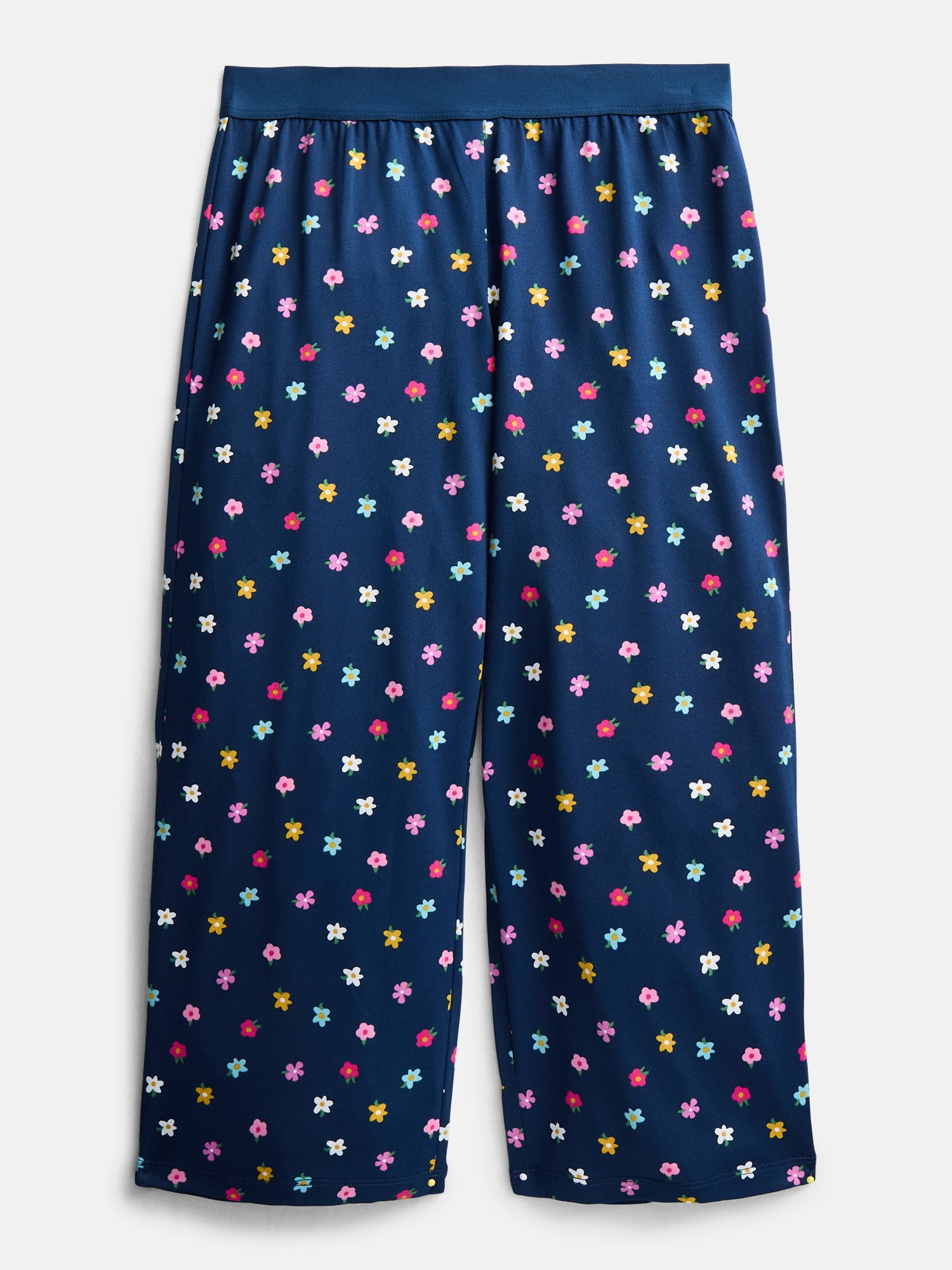 Wonder Nation Girls Graphic Tee with Shorts and Pants Pajama Set, 3 Piece, Sizes 4-18