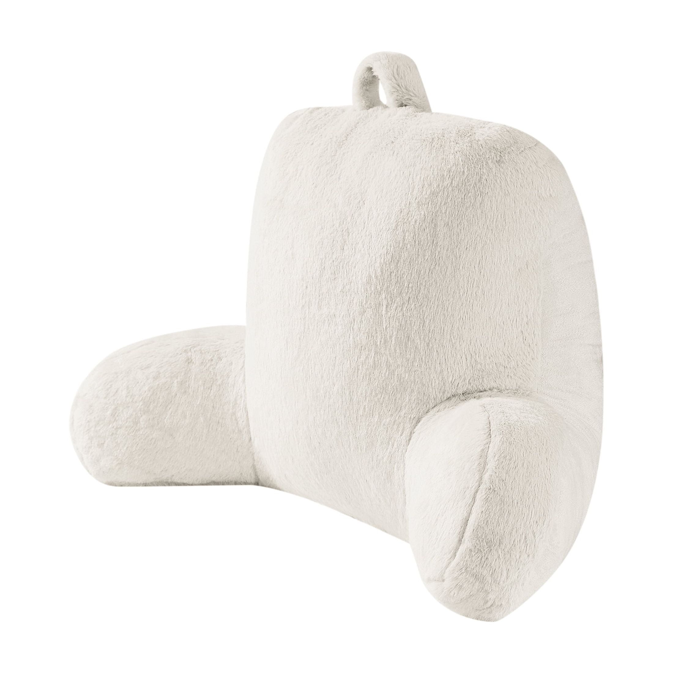 Mainstays Faux Fur Bedrest Pillow, Ivory
