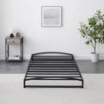 thumbnail image 1 of Ourlova Twin Black Low Bed Frame 6 Inch Heavy Duty Metal Platform Bed with Arch Design Easy Assembly Strong Bearing Capacity Under Bed Storage No Box Spring Needed, 1 of 8