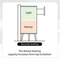 thumbnail image 7 of Rattan 6 Drawers Dresser for Bedroom, Modern Wide Chest of Drawers with wood Handles,Rattan Dresser Storage Cabinet for Living Room,Bedroom, 7 of 7