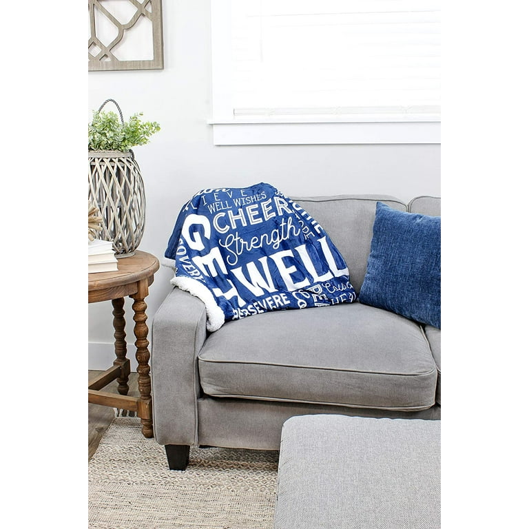 Blue best sale throw over