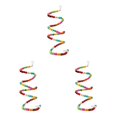 thumbnail image 4 of Billuyoard Juguetes para pájaros, cuerda Multicolor colgante, cuentas de madera, jaula para columpio, escalera en espiral para pájaros, Type1 NO1, 4 of 6