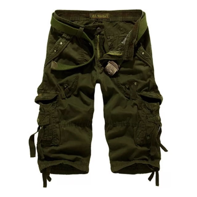 Bermuda Short Hombre Casual Playa Suelto Cargo Bolsas