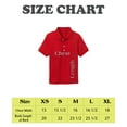 thumbnail image 2 of Zfeel Kids Short Sleeve Polo Shirt, Button Closure Comfort Fabric Dailywear Tee, Cherry Red, XL, 2 of 5