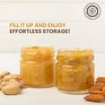 thumbnail image 3 of Clear PET Plastic Grip Storage Jars w/Caps (Food Grade - BPA Free) (Large Round Grip Jar & Cap), 3 of 8