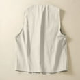 thumbnail image 4 of Cardigan for women's Denim Cotton Linen Vest Waistcoat Trend Casual Denim Sleeveless Vest Cardigan Cardigans for Women, 4 of 4