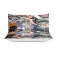 thumbnail image 3 of Black Clover Anime Home Bed 3-piece Set, Classic Japanese Anime Polyester Wash Student Dormitory Set, 3 of 5