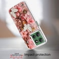 thumbnail image 3 of XPM for Motorola Moto G 5G 2025 Phone Case, Epoxy Glitter Flowers Bling 3D Butterfly Fashion TPU Hybrid with Shockproof Protection Cover for Moto G 5G (2025) (Rose Gold), 3 of 8