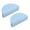Blue, variant on HDJNal 2 pcs (a Pair) Pink Drawer Pulls Half Moon Cabinet Pull Handles Semicircle Knobs with Screws Great for Wardrobe Cupboard Bedroom Furniture Door Length :100mm- CC: 64mm