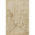 thumbnail image 2 of Carlo Bononi 11x14 Gold Ornate Wood Frame and Double Matted Museum Art Print Titled - Adoration of the Shepherds, 2 of 4