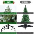 thumbnail image 3 of Goplus 6FT Artificial Christmas Tree, Unlit Hinged Xmas Spruce Tree w/ 892 Mixed PE & PVC Branch Tips, Metal Stand, Wintry Indoor Decoration for Holiday Festival, 3 of 8