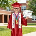 thumbnail image 5 of Alaiyaky Preschool Kindergarten Graduation Cap and Gown with Tassel & Certificate, Graduation Gown for Toddler Kids, 5 of 7