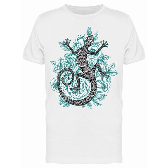 Hand Drawn Lizard Tee Men's -Image by Shutterstock