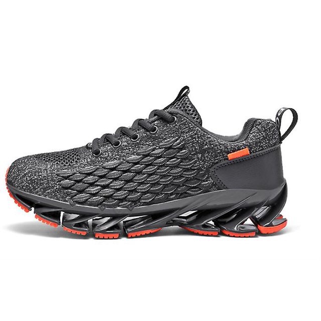 Zapatos para hombre, zapatos para correr de encaje de malla transpirable, zapatos deportivos para entrenamiento al aire libre, antideslizantes, resistentes al desgaste, informales ZefeiWu 1327533534987