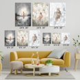 thumbnail image 3 of Framed Jesus Wall Art God Portrait Wall Art Christ Religion Canvas Wall Decor Jesus Pictures for Wall Bible Pictures Posters Prints Paintings for Living Room Bedroom Church Decorations 12"x16", 3 of 4