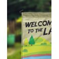 thumbnail image 2 of Printtoo Tan Welcome To The Lake Outdoor Camping Flags Personalized Outdoor GardenFlagsCamp Decor Accessory Double SidedFlags12.5x18 Inches, 2 of 4