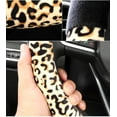 thumbnail image 6 of Plush Car Steering Wheel Cover Luxurious Leopard Print Universal Fit for Car SUV Warm Soft Anti-Slip, 6 of 6