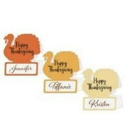 Way to Celebrate Happy Thanksgiving Turkey Placecards 12 ct, 3.5" x 4"
